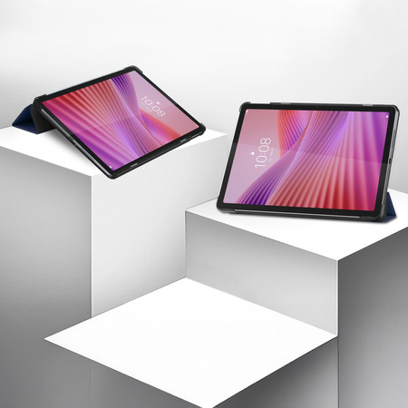Etui Smart do Lenovo Tab 10.1 2025 z klapką / Lenovo Tab, granatowe - ochronne z podstawką