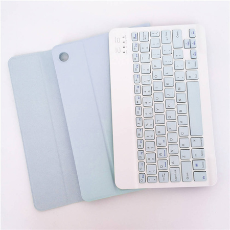 Etui z klawiaturą do Lenovo M10 Plus 10.3 X606 / M10 Plus, niebieskie - ochronne z podstawką