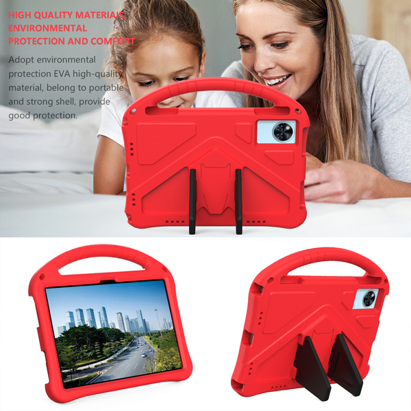 Puzdro FunColor na Lenovo Idea Tab 11, červené - ochranné so stojanom