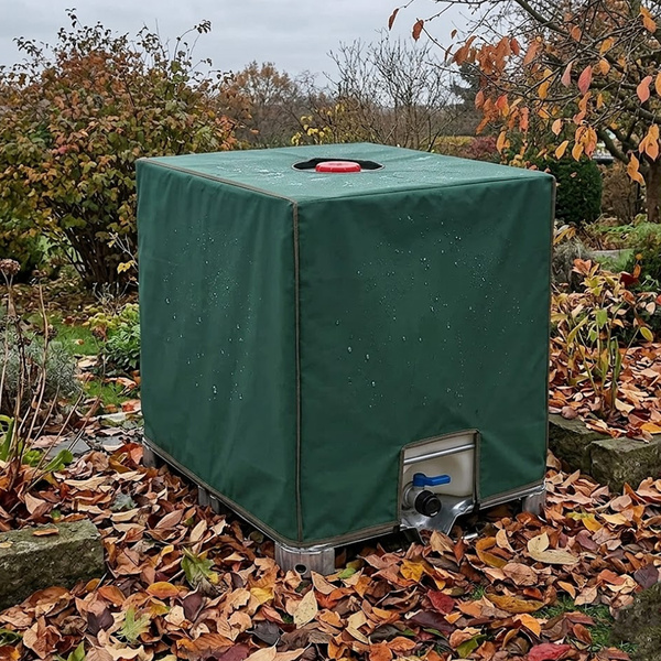 Pokrowiec na zbiornik IBC 1000L mauzer 100x120x116 cm zielony