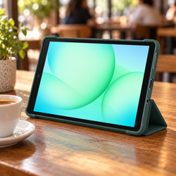Etui Smart do Galaxy Tab A11 X135/X133 A9 SM-X115/SM-X110 z klapką - zielone