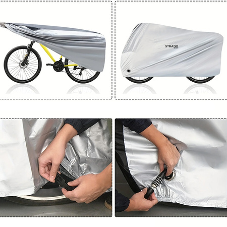 Veľký Obal na bicykel Vodeodolný Motorka Skúter 110x200x70cm XXL Sťahovák, biely