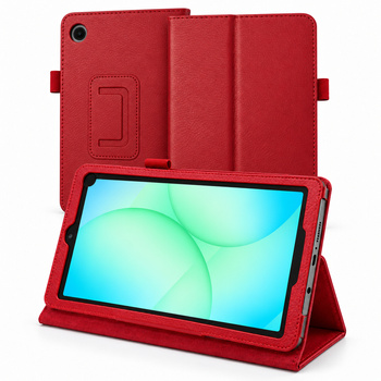 Etui Slim z klapką do Galaxy Tab A11 X135/ X133 A9 SM-X115/ X110 - czerwone
