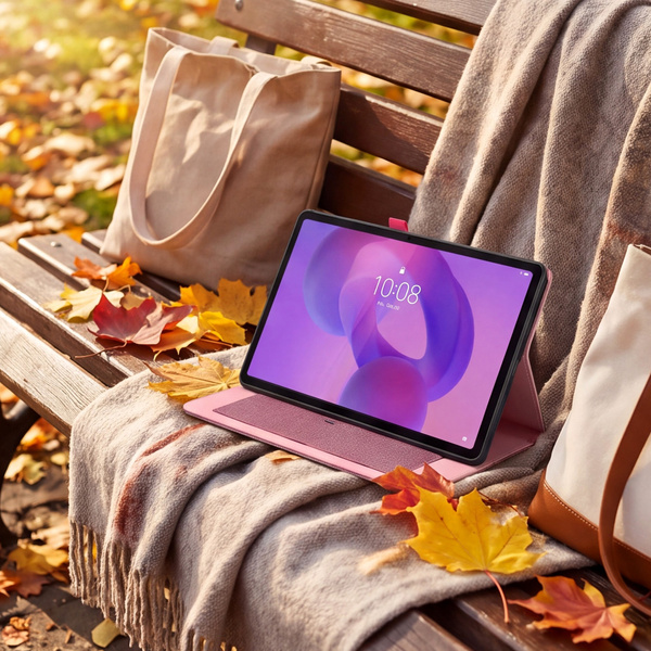 Etui z klapką do Lenovo Idea Tab 11" TB336FU TB336ZU ZAFR0378PL - różowe