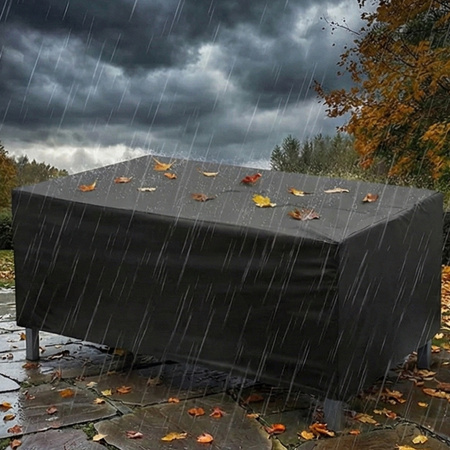 Obal na nábytok záhradné stôl stoličky vodeodolný pevný 300x200x80cm XXL