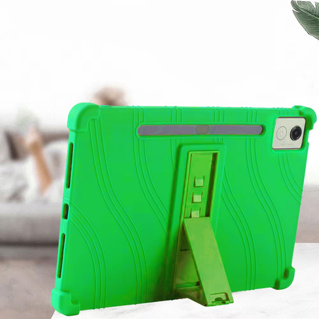 Etui pancerne Armor do Lenovo Idea Tab Pro / Pro MT 12.7 12 / Pro MT 2025, zielone - ochronne z podstawką
