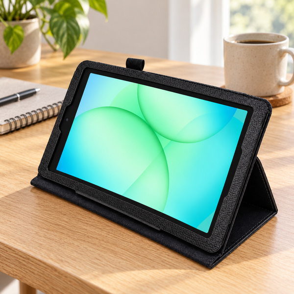 Etui Slim z klapką do Galaxy Tab A11 X135/ X133 A9 SM-X115/ X110 - czarne