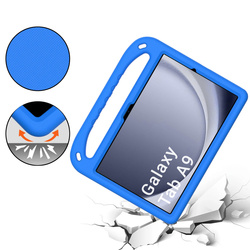 Puzdro FunColor s držiakom na Samsung Galaxy Tab A9 8.7 X110 / X115, modré - ochranné