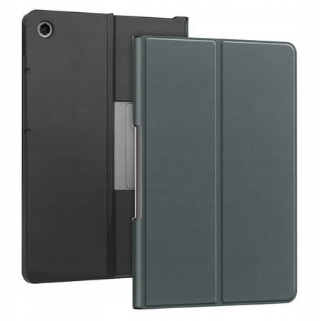 Puzdro Smart Case na Lenovo Tab Plus, tmavozelené - ochranné so stojanom