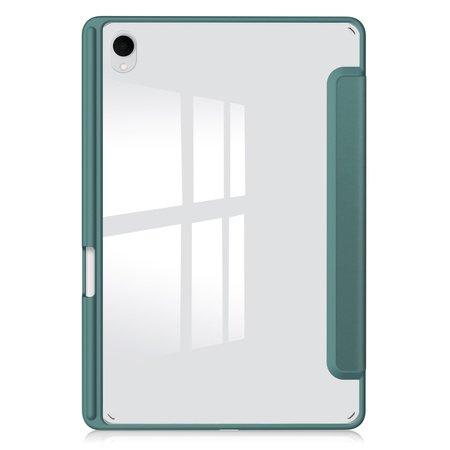 Etui CLEAR PENCIL do Samsung Galaxy Tab S11 11" SM-X730 SMX736 z klapką, zielone