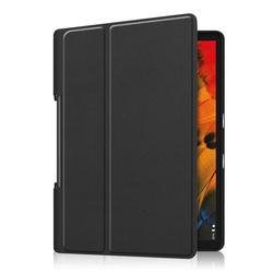 Puzdro Smart na Lenovo Yoga Tab YT s klapkou / Smart Tab, čierne - ochranné so stojanom
