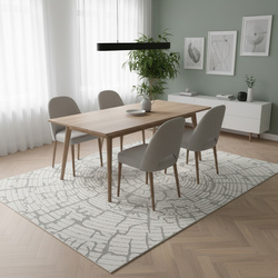 Koberec 120x170 cm, sivý Polo - mäkký, príjemný na dotyk, do obývačky a spálne