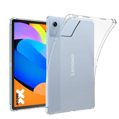 Puzdro Silikónové na Lenovo Idea Tab 11, priehľadné - ochranné so stojanom