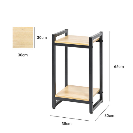 Kwietnik stojący metalowy Vertico 65 cm – czarny stojak na kwiaty