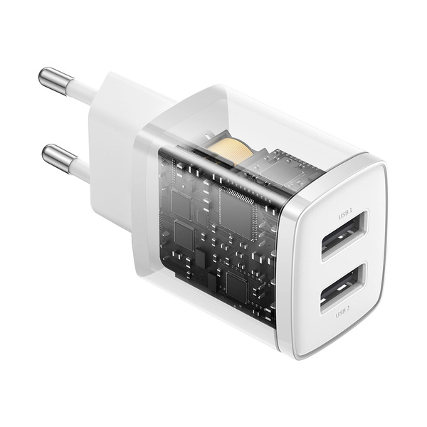 Baseus Compact nabíjačka sieťová 2x USB 10.5W