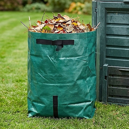 Worek kosz ogrodowy z uchwytami mocny na odpady liście trawę gałęzie 175L