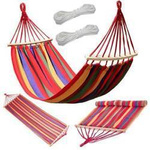 Hanging garden hammock with rocker 200x80 frame