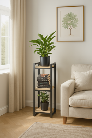 Kwietnik stojący metalowy stojak na kwiaty rośliny loft Vertico 105 cm