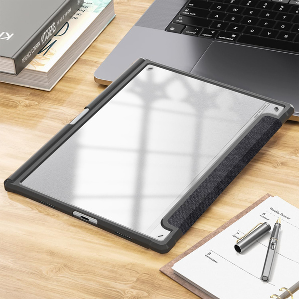 Puzdro Smart na Onyx Boox Go 10.3 s miestom na stylus s klapkou wake up, čierne - ochranné