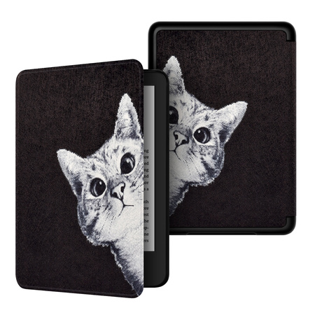 Etui Graphic Kindle Paperwhite 6/ Colorsoft/ Signature Edition - White Cat