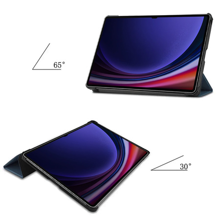 Etui Smart do Samsung Galaxy Tab S9, czarne - ochronne z podstawką, dostęp do portów i przycisków