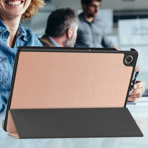 Puzdro Smart na Lenovo Tab 10.1 2025 s klapkou / Lenovo Tab, ružové - ochranné so stojanom