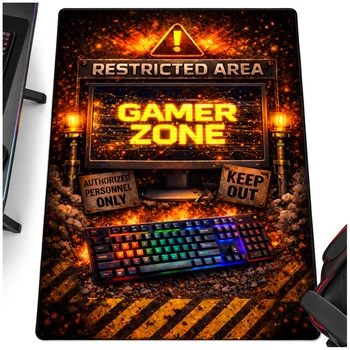 Dywan gamingowy dla gracza mata pod fotel antypoślizgowy Restricted
