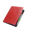 Etui skórzane z kieszeniami do Lenovo Tab M11 10.95, czerwone - ochronne z podstawką, dostęp do portów i przycisków