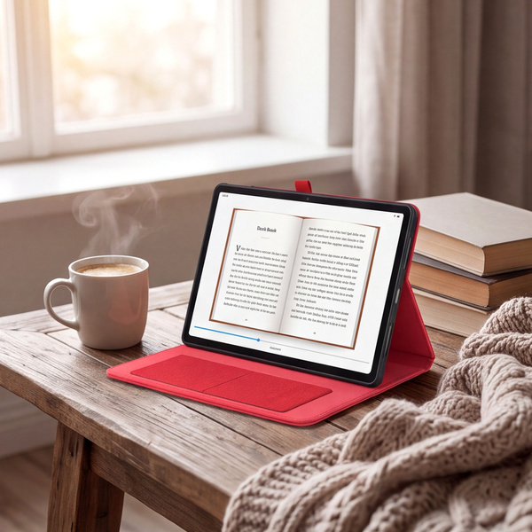 Etui z klapką do Lenovo Idea Tab 11" TB336FU TB336ZU ZAFR0378PL - czerwone