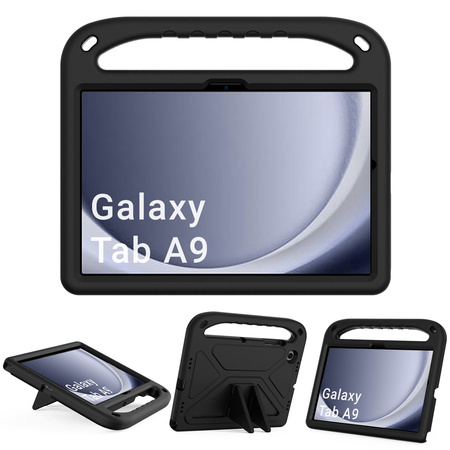 Puzdro FunColor s držiakom na Samsung Galaxy Tab A9 8.7 X110 / X115, čierne - ochranné