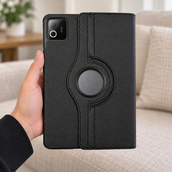 Etui obrotowe do Xiaomi Pad 7 / 7 PRO / Pad 8 / 8 PRO / Pad 9 z klapką - czarne