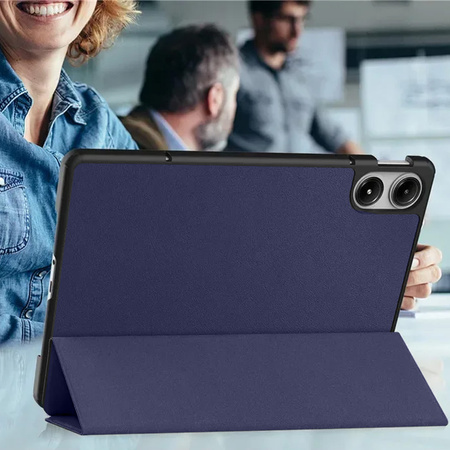 Puzdro Smart na Xiaomi Redmi Pad Pro 12.1 2024 s klapkou / Redmi Pad Pro 12.1 2024, tmavomodré - ochranné so stojanom