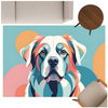 3D Strado ColorDog carpet 140x200 cm with dog pattern for living room and room for animal lovers