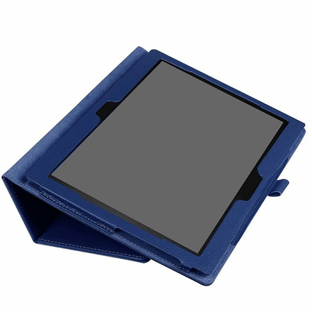 Etui case Slim do Lenovo Tab M10 10.1 TB F / Tab M10 X605, czarne - ochronne z podstawką