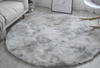 Shaggy Ombre Strado Round Carpet 80x80 OmbreSilver (Light Gray)