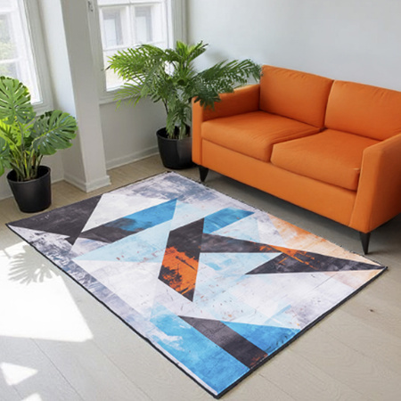 Dywan Novo 160x200 cm, Nowoczesne Trójkąty - miękki do salonu i sypialni