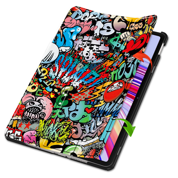 Puzdro grafické na Xiaomi Redmi Pad Pro 12.1 2024 / Poco Pad 12.1 s klapkou - ochranné so stojanom