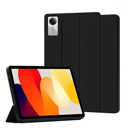 Puzdro Smart na Xiaomi Redmi Pad SE 11 2023, čierne - ochranné so stojanom, prístup k portom a tlačidlám