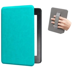 Leather Handle Kindle Paperwhite 6/ Colorsoft/ Signature Edition case - Blue