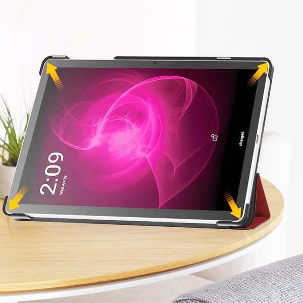 Puzdro Smart Case na T-Mobile T Tablet 5G 10.36, červené - ochranné so stojanom, prístup k portom a tlačidlám