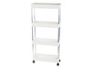 Bathroom shelf kitchen cupboard on wheels bookcase