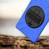 Puzdro Armor Strap na Lenovo Tab M11, tmavomodré - ochranné so stojanom, prístup k portom a tlačidlám