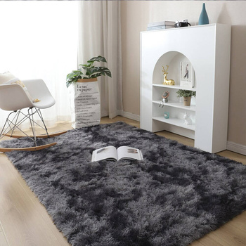 Dywan Ombre Shaggy 130x190 cm, ciemny szary OmbreGrey - miękki do salonu i sypialni