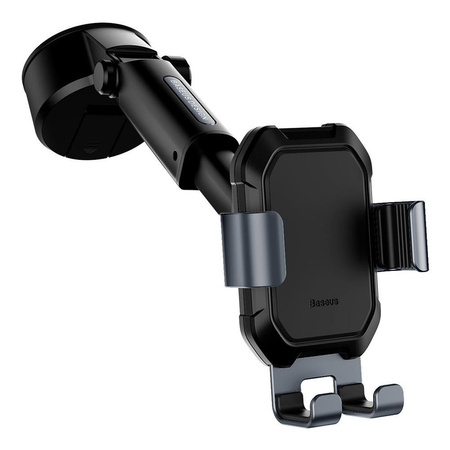 Gravity car mount for Baseus Tank phone with suction cup (black)