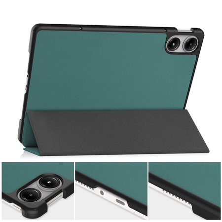 Puzdro Smart na Xiaomi Redmi Pad Pro 12.1 2024 s klapkou / Redmi Pad Pro 12.1 2024, zelené - ochranné so stojanom