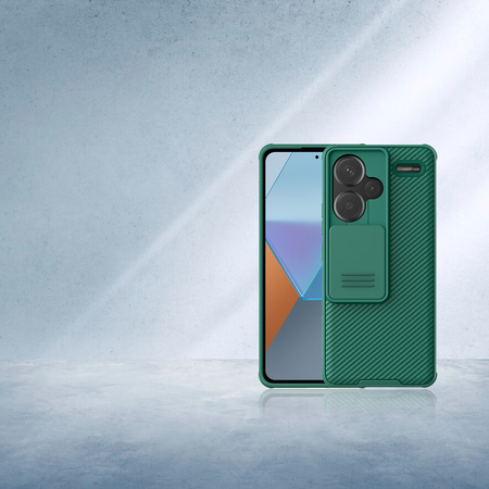 Puzdro Nillkin CamShield Pro na Redmi Note 13 Pro Plus 5G, zelené - ochranné so stojanom