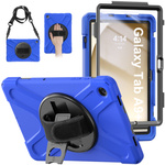Etui Shockproof do Samsung Galaxy Tab A9 Plus 11 2023 X210 X215 X216, niebieskie - ochronne z podstawką