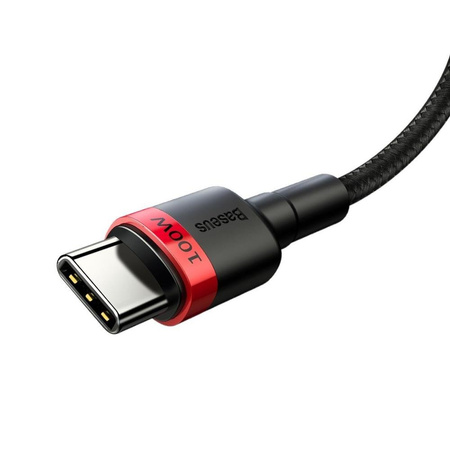 Baseus Cafule PD2.0 100W flash charging USB For Type-C cable (20V 5A)2m Red+Black