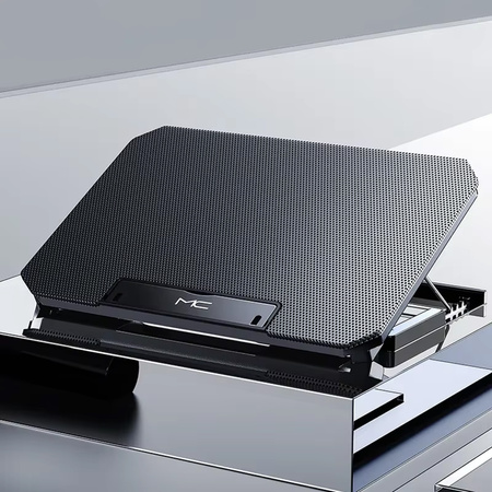 Nastaviteľná Chladiaca podložka pod laptop 12-17″ protišmyková, biely