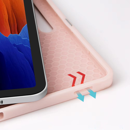 Etui Smart z uchwytem na rysik do Samsung Galaxy Tab S9 FE/S9/S10 FE, różowe